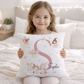 Personalised Dreamy Fairy Cushion, Girls Bedroom Decor, 2 of 4