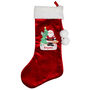 Personalised Santa Luxury Red Stocking, thumbnail 2 of 2