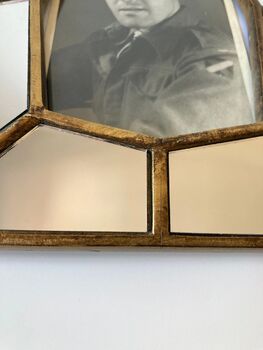 Art Deco Mirrored Photo Frame 4x6 10x15cm Elegant Glass Picture Frame Gift, 4 of 7