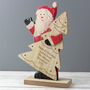 Personalised Santa Wooden Decoration, thumbnail 2 of 4