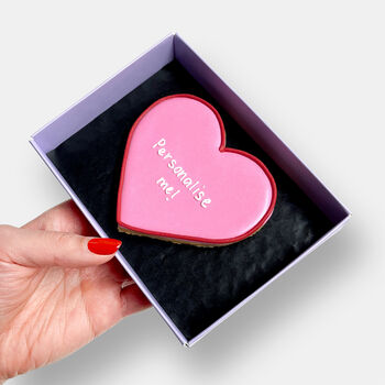 Personalised Pink Heart Letterbox Cookie, 3 of 9