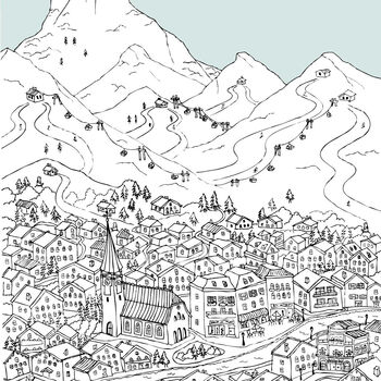 Personalised Zermatt Print, 4 of 10