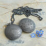 Diamond Studded Locket Necklace In Sterling Silver, thumbnail 1 of 4