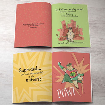 Personalised Dad's Superhero Book, 4 of 9