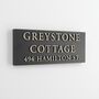 Personalised House Sign With Wood Effect Lettering, thumbnail 10 of 10
