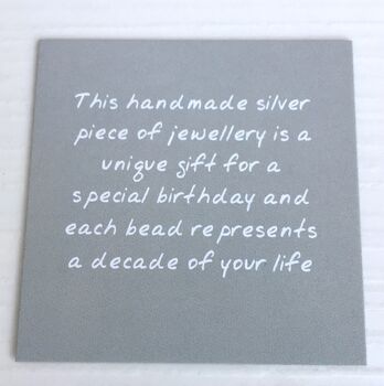 30th Birthday Handmade Sparkly Bead Necklace, 3 of 4