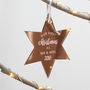 Personalised Family Star Christmas Ornament, thumbnail 2 of 3
