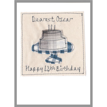Personalised Birthday Cake Card For Him, 11 of 12
