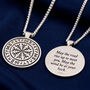 Travel Rune Personalised Solid Silver Necklace, thumbnail 1 of 11