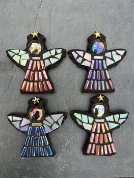 Make Your Own Set Of Three Hanging Christmas Mosaics, 9 of 10