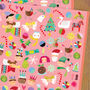 Christmas Characters Wrapping Paper Two Sheets, thumbnail 2 of 7