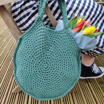 Parma Shopper Bag Chunky Cotton Crochet Kit, 3 of 8