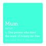 Funny Definition Mum Card, thumbnail 6 of 6