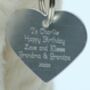 Cream Bunny Bag With Engraved Silver Heart Gift Boxed, thumbnail 3 of 4