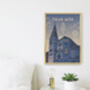 Oran Mor Glasgow Travel Poster Art Print, thumbnail 2 of 8