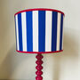 Carnival Lampshade In Bold Blue Stripe, thumbnail 3 of 5