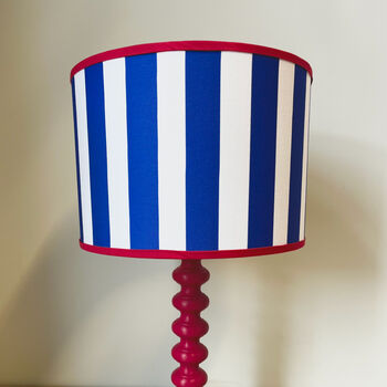 Carnival Lampshade In Bold Blue Stripe, 3 of 5