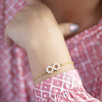 Personalised Infinity Bracelet With Pearl Detail, 7 of 11
