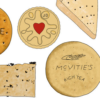 British Biscuit Selection Print, 7 of 7