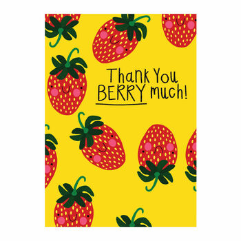 'Thank You Berry Much' Card, 5 of 5