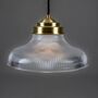 Glass Ribbed Pendant Light, thumbnail 2 of 3