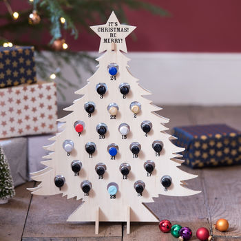 Refilable Wooden Advent Gin Christmas Tree, 2 of 5