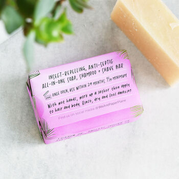 100% Natural Vegan Travel Soap And Solid Shampoo Bar, 2 of 5