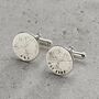 Personalised Men’s Molten Disc Cufflinks, thumbnail 2 of 9