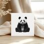 Cepheus The Panda Luxury Blank Greeting Card, thumbnail 1 of 6