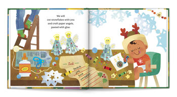 Personalised Children's Book, Baby's First Christmas With Family, 7 of 12