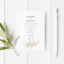 Floral Love Postcard Wedding Invitations 10 Pack, thumbnail 2 of 2