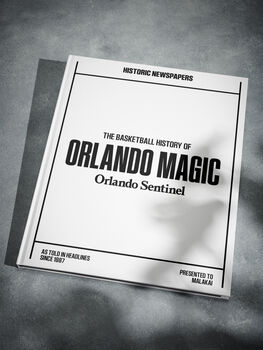 Orlando Magic Personalised Nba Basketball Gift Newspaper Book, 12 of 12