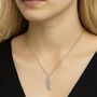 Sterling Silver Oxidised Feather Pendant Necklace, thumbnail 4 of 8