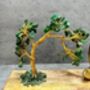 Zen Yoga Pose Sculpture With Tree Of Life Statue Gift Padmasana Lotus Pose, thumbnail 6 of 8