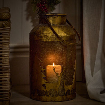 Woodland Scene Copper Candle Holder, 2 of 5