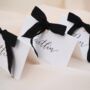 Personalised Bow Ribbon Place Name Cards X 10, thumbnail 2 of 6