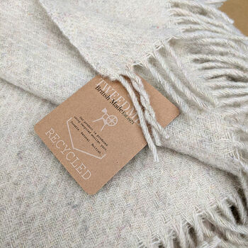 Recycled Wool Hot Water Bottle Cream Latte Or Grey, 3 of 4