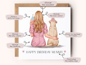Personalised Mummy Birthday Card, 2 of 11