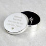 Personalised Engraved Round Ring Box, thumbnail 4 of 7