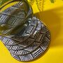 Mud Cloth Round Wooden Coaster Set Of Two, thumbnail 3 of 5
