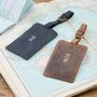 Personalised Buffalo Leather Luggage Tag, thumbnail 1 of 10