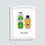 Favourite Drinks Personalised Wedding Card, thumbnail 2 of 10
