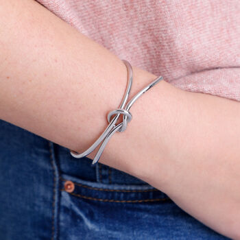 Friendship Knot Cuff Bangle, 2 of 5