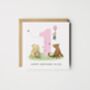 Personalised Winnie The Pooh Grandson 1st Birthday Card *Age + Colour Options, thumbnail 4 of 6