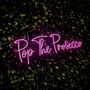 Pop The Prosecco Neon Sign Next Day Delivery, thumbnail 4 of 4