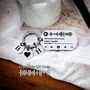 Silver Music Qr Code, Custom Engraved, Song Keyring, thumbnail 1 of 7