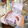 Personalised Message Square Travel Jewellery Box, thumbnail 7 of 8