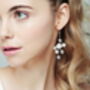 Star Crystal And Pearl Hairpins And Earrings Set Astra, thumbnail 4 of 7