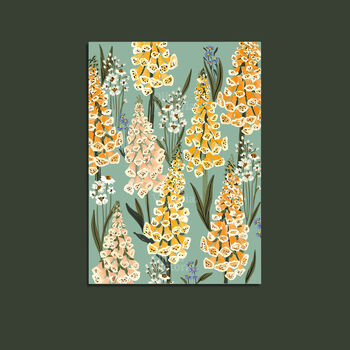 The Vintage Foxglove Giclée Print, 5 of 8