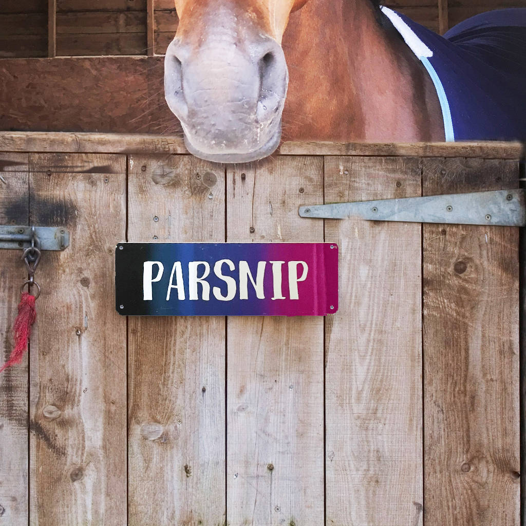 Personalised Horse Pony Stable Door Sign Yard Name Plate Plaque Decoration 